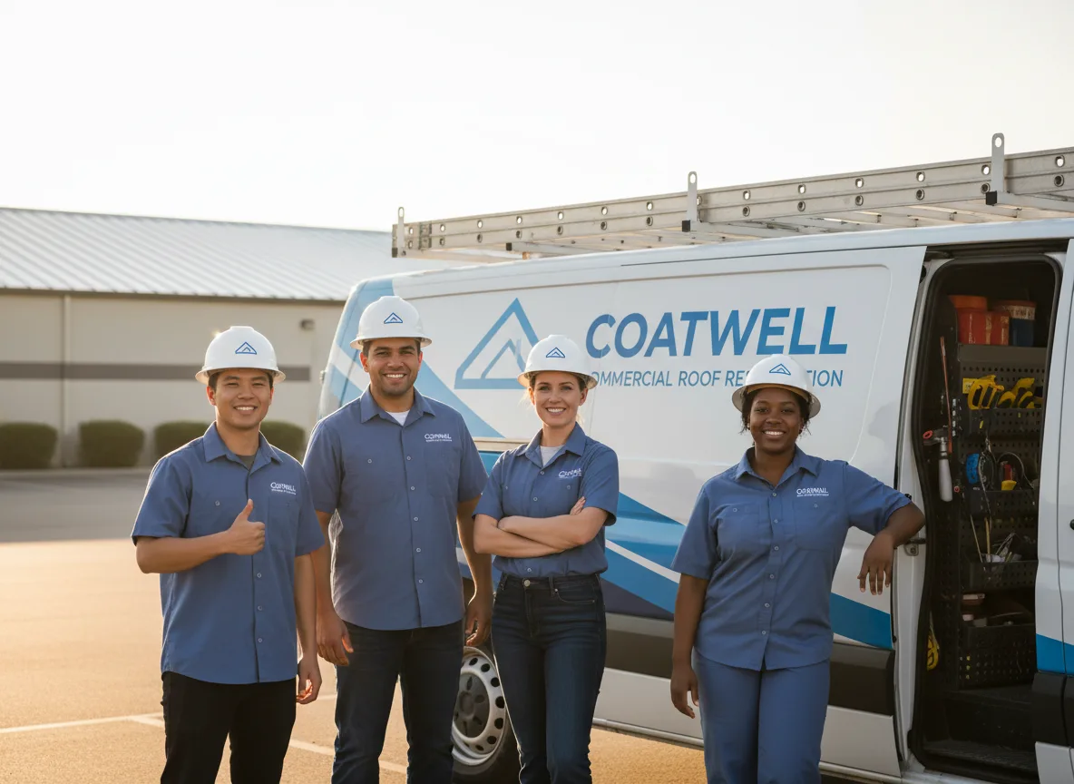 Commercial roof coating company in Le Roy, KS