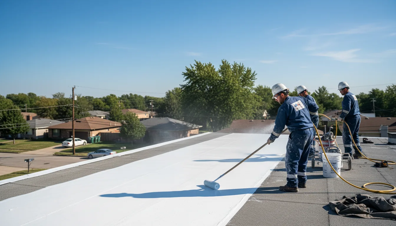 Commercial roof coating in Le Roy, KS near me